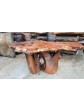 Redwood console/ entry table excellent burl!