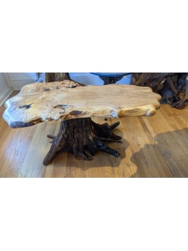 Maple burl coffee table 