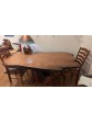 Redwood Dining Table, Live edge ribbon redwood
