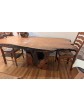 Redwood Dining Table, Live edge ribbon redwood
