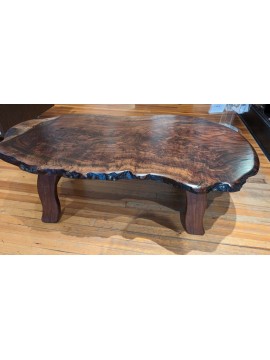 coffee table claro walnut burl