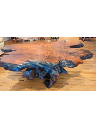 coffee table redwood birdseye