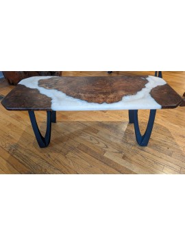 coffee table claro pearl epoxy