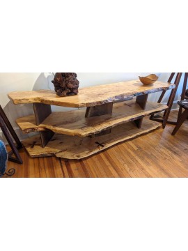 Sofa table tri level shelf