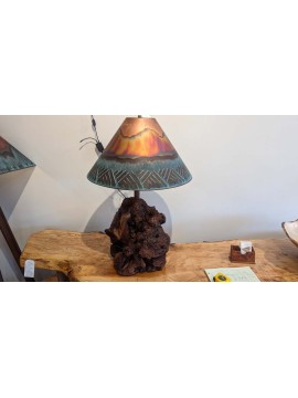 Manzanita burl lamp