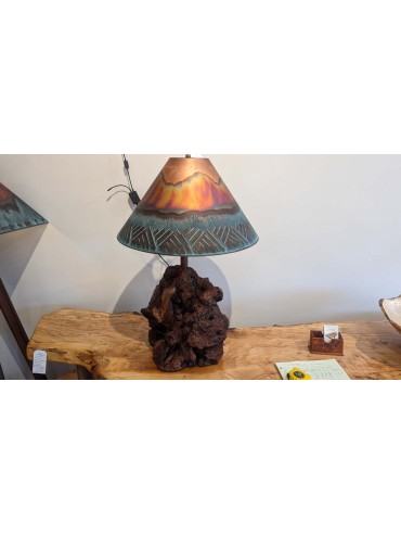 Manzanita burl lamp