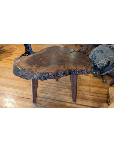 claro wlanut burl side table