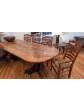 Maple Burl With copper epoxy dining table