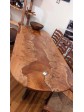 Maple Burl With copper epoxy dining table